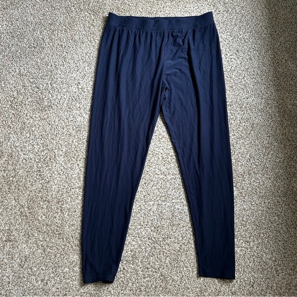 🦋 Maurices Blue Leggings Soft Comfy Casual Athleisure XXL Long Lightweight - Picture 1 of 6
